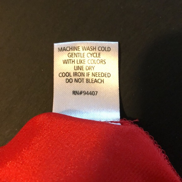 4/$25 Richie Tailor Top Blouse Medium M Red Orange - Picture 12 of 12